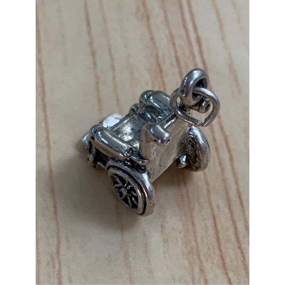 Wheelchair Sterling Silver Jewelry Charm - Picture 4 of 8